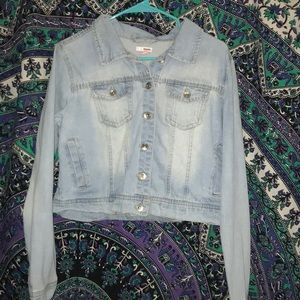 BONGO; cropped jean jacket